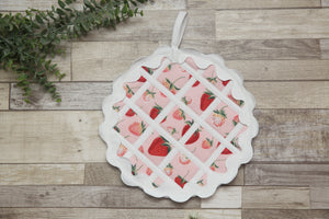 NON-PROP Strawberry Pie Hanging Hot Pads; One Size; MADE TO ORDER