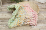 Knit Layer- Double Textures- Rainbow Sherbet- Ready to Ship