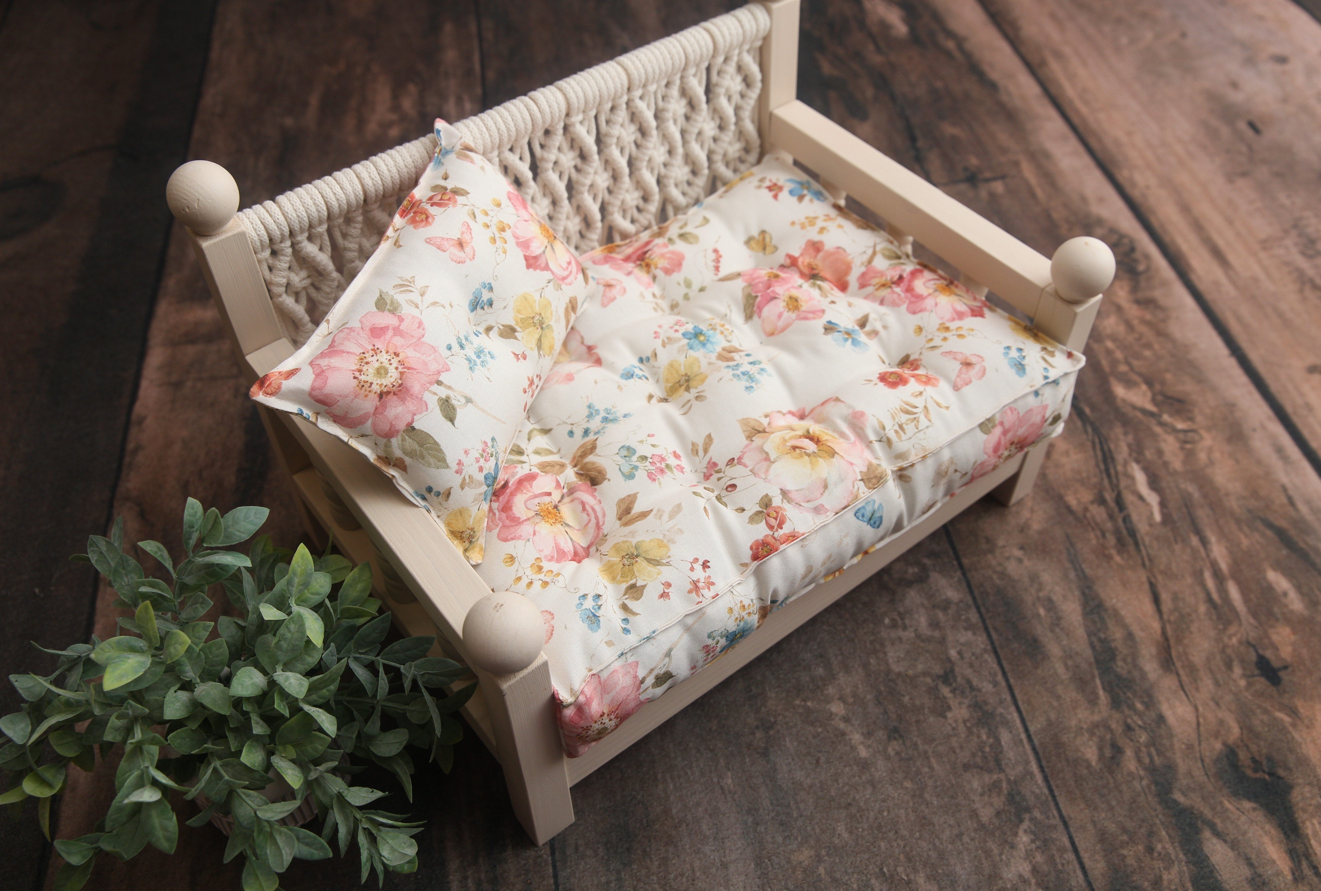 READY TO SHIP- Briley Studio Essentials- (Small 11x14 Size) LARGE PRINT Countryside Floral- Newborn Mattress SET