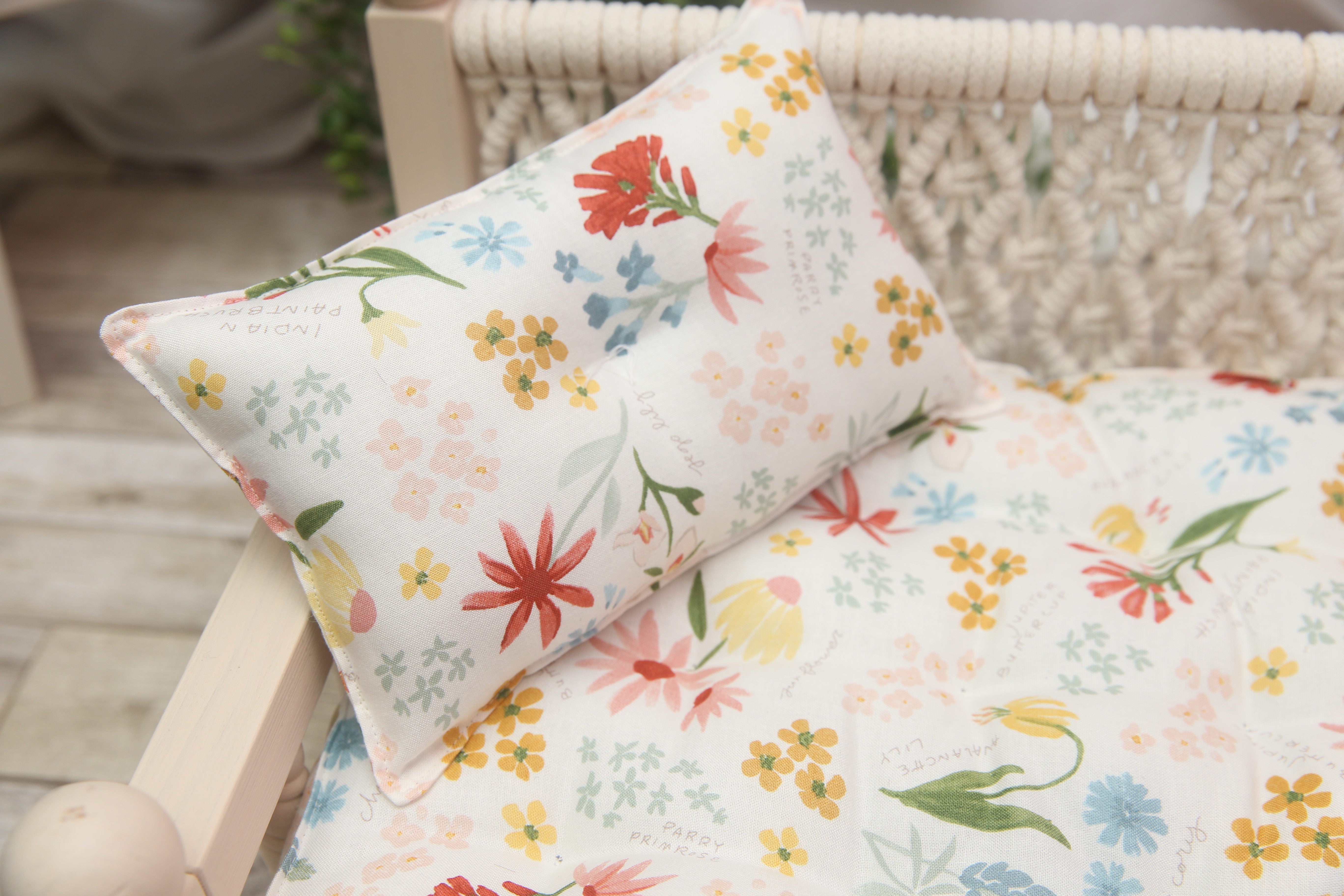 Made to Order- Briley Studio Essentials- Scattered Flowers- Newborn Mattress SET