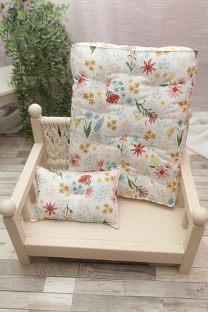 Ready to Ship 11x14 Size- Briley Studio Essentials- Scattered Flowers- Newborn Mattress SET