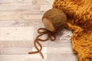 Knit Newborn Bonnet- Autumn Eire- MADE TO ORDER