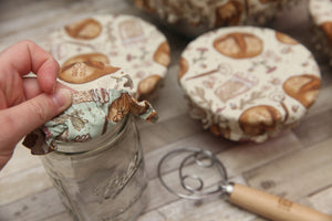 PRE-ORDER NON-PROP (Sourdough!) Bowl, Jar, Cup, Plate COVERS; Hot Pads; Jar Openers; MADE TO ORDER