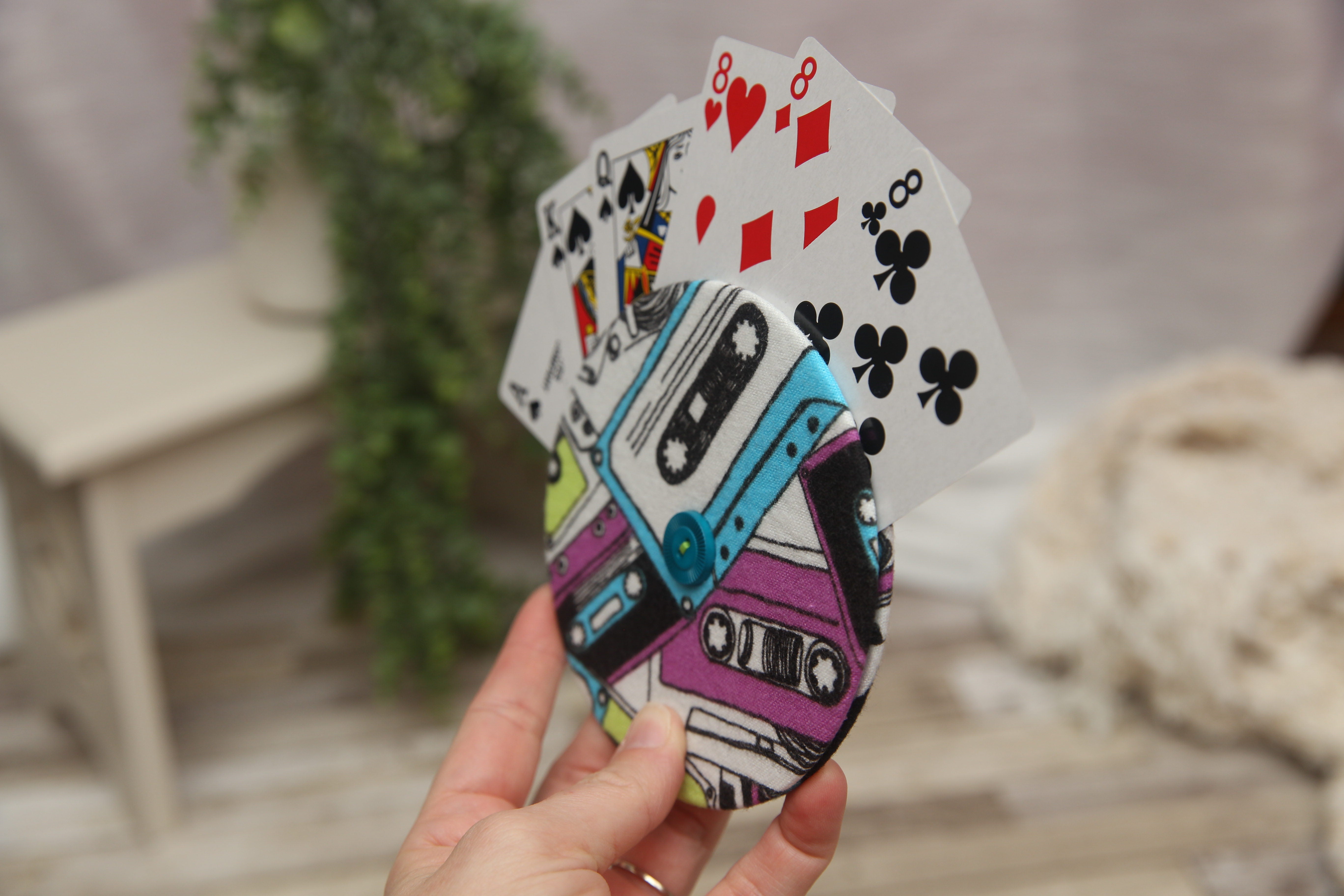 Playing Card Holder; Card Holder; Made to Order; Retro Cassettes; NON-PROP