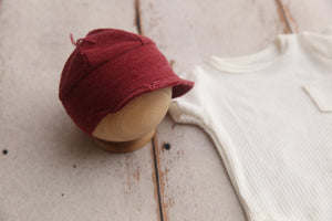 READY TO SHIP- Newborn Boy Cap, T-Shirt, Pants Set- Distressed Valentine