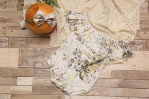 Anisa- Sitter Flutter Romper; Sitter Romper; Ivy; READY TO SHIP