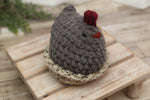 NON-PROP Mabel the Chicken; Solid Grey; Ready to Ship