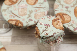 PRE-ORDER NON-PROP (Sourdough!) Bowl, Jar, Cup, Plate COVERS; Hot Pads; Jar Openers; MADE TO ORDER