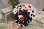 Playing Card Holder; Card Holder; Made to Order; Blue Mouse and Mushies; NON-PROP