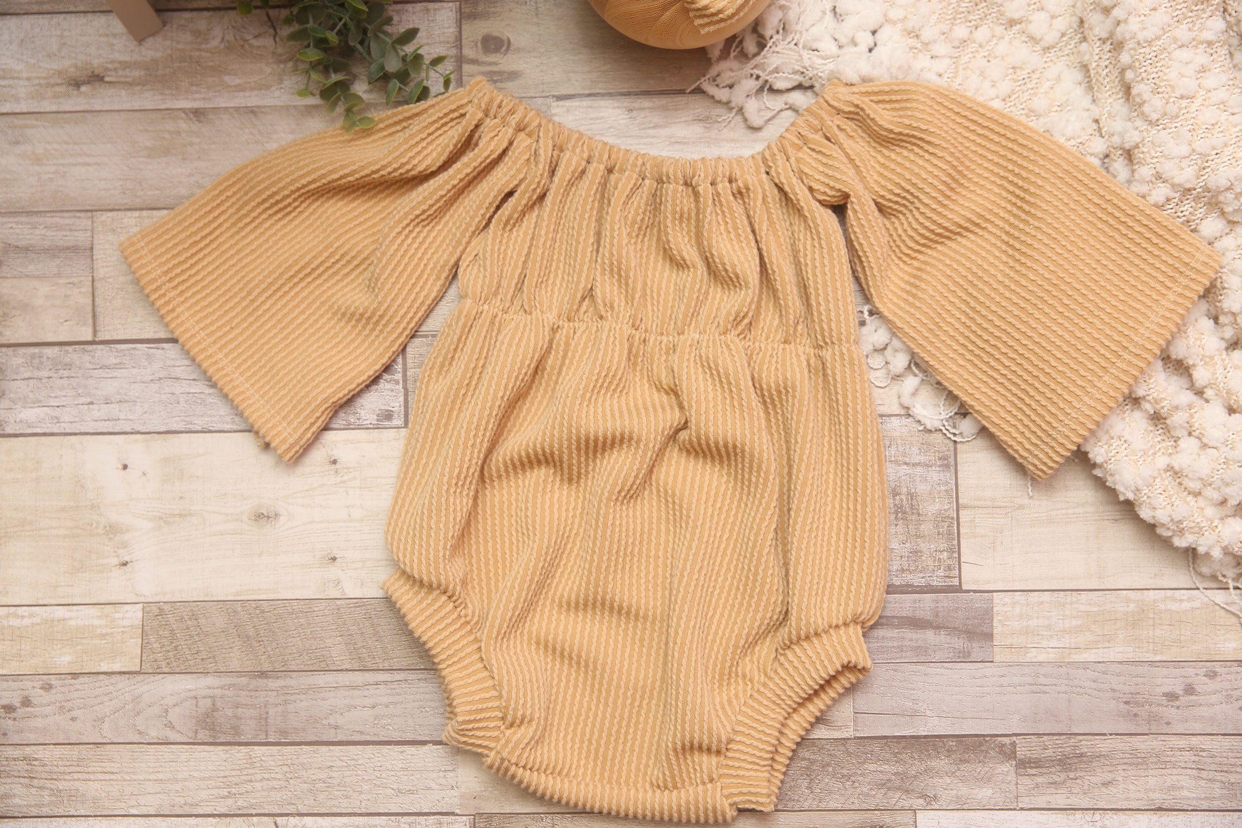 Bellami Romper; 0-3 month- 18/24 Month; Curry Ripples; Cakesmash- MADE TO ORDER