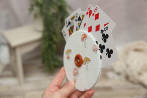 Playing Card Holder; Card Holder; Made to Order; Gauze Mushies; NON-PROP