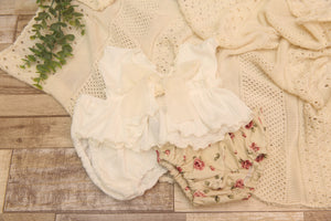 Kelly Newborn Girl Set- Ivory Sweater- Made To Order