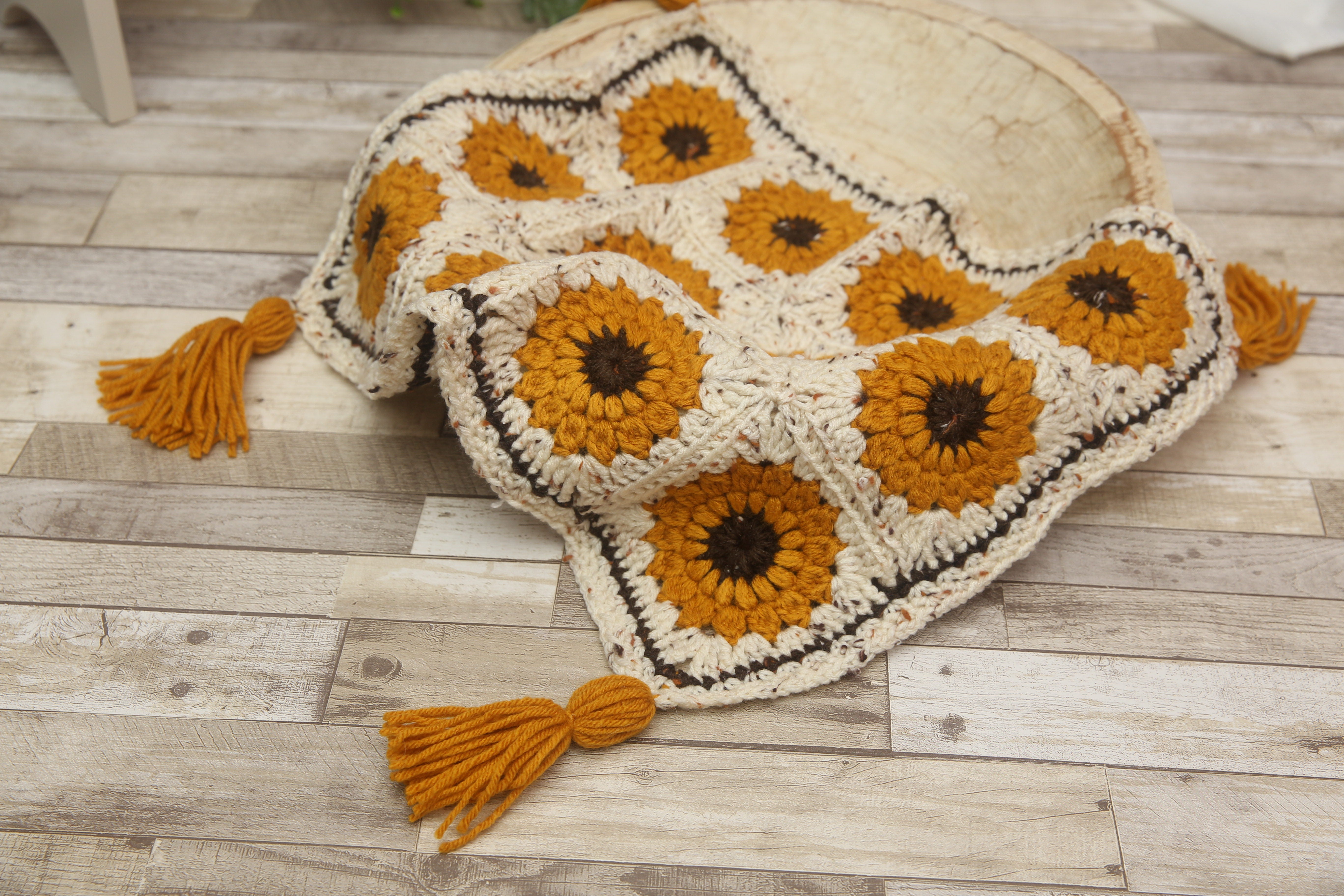 Crochet Layer- Lovely Sunflowers- Ready to Ship