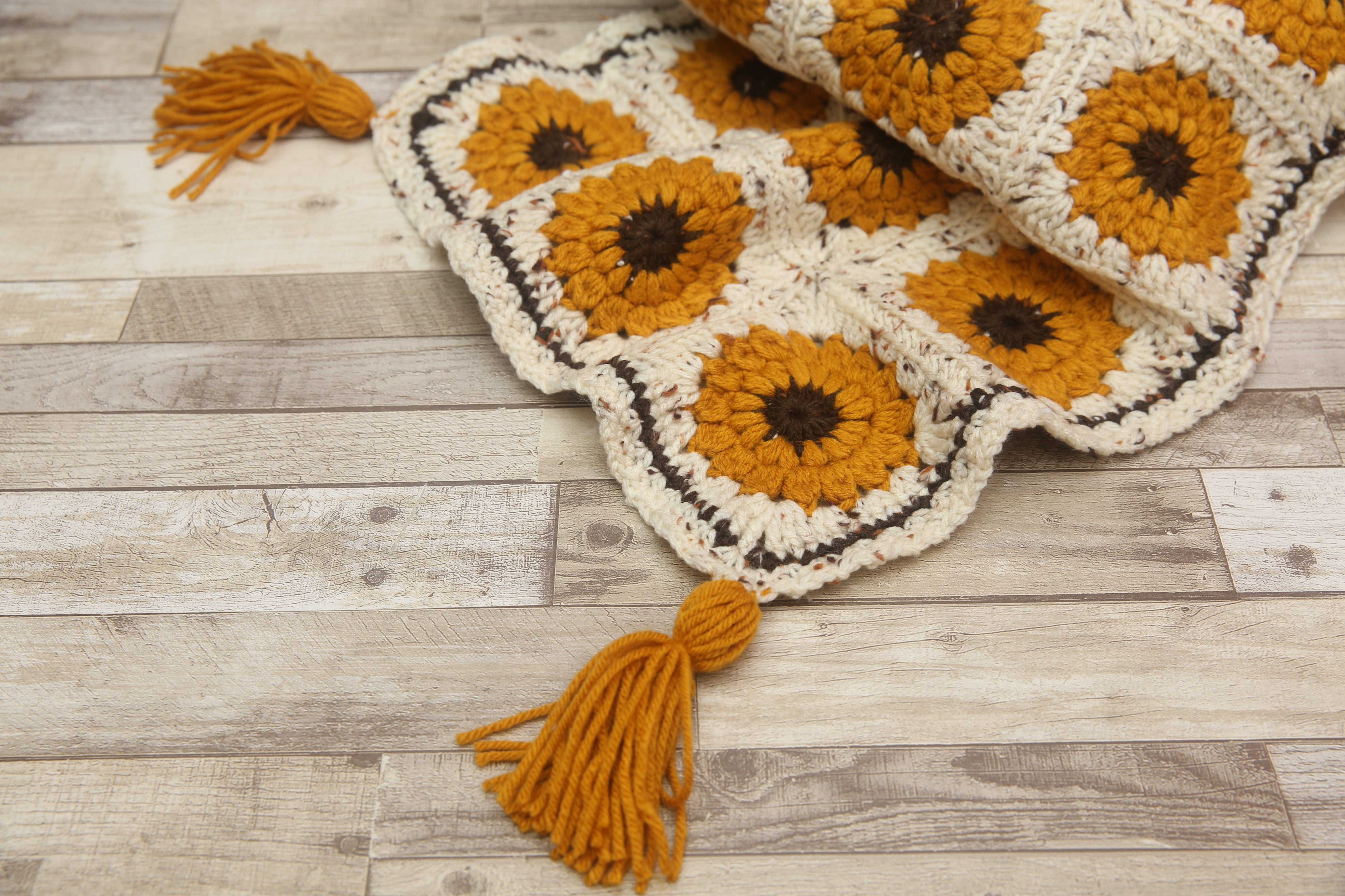 Crochet Layer- Lovely Sunflowers- Ready to Ship