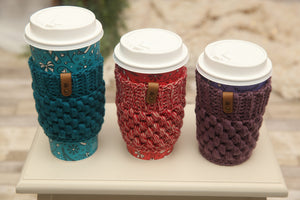 NON-PROP Coffee Cozy; Pink; Ready to Ship