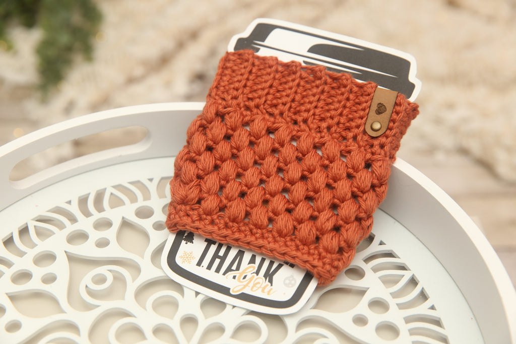 NON-PROP Coffee Cozy; Orange; Ready to Ship