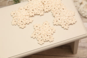 NON-PROP Snowflake Decoration; Ivory; Ready to Ship