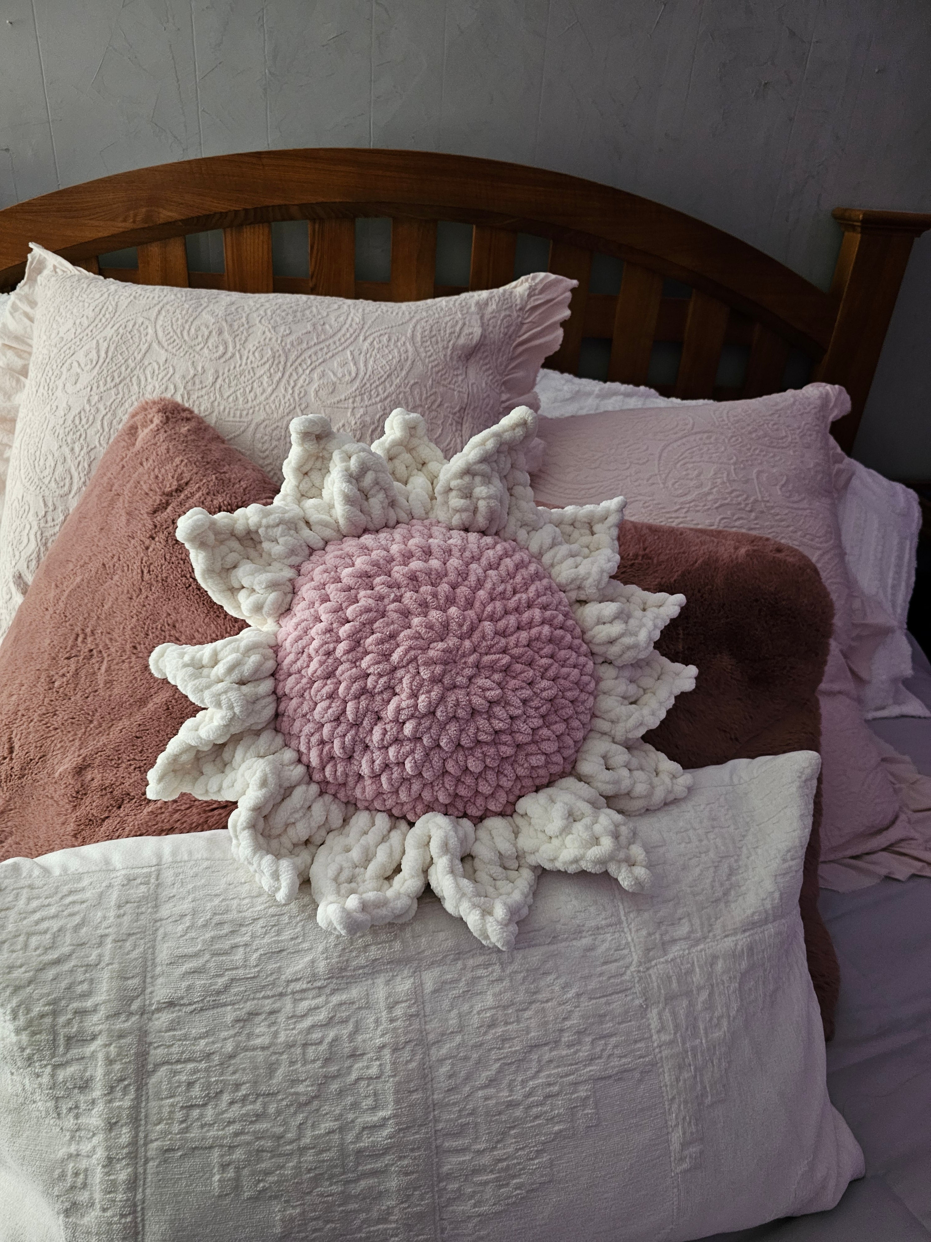 Custom NON-PROP Sunflower Pillow; Made to Order