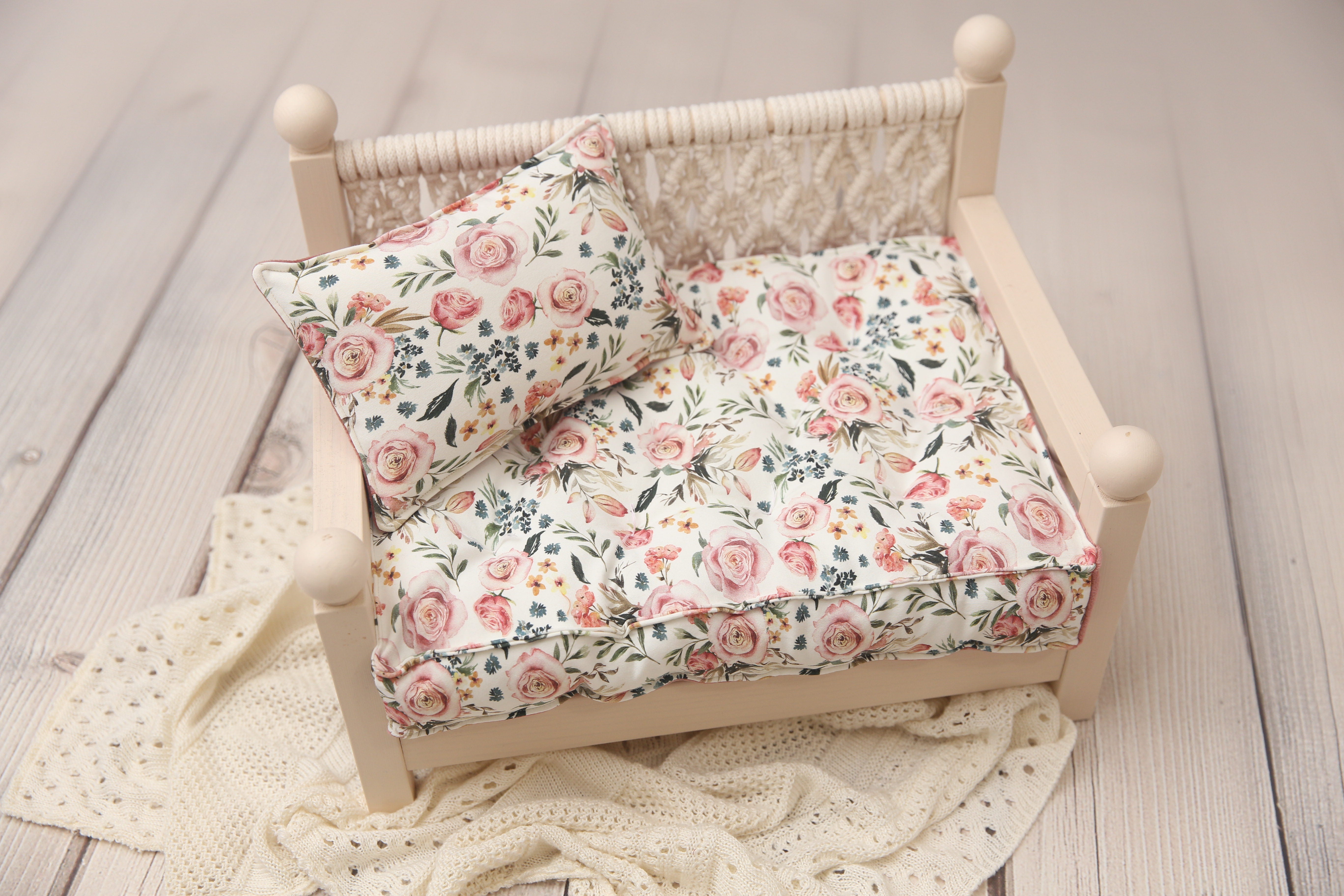 Roses REVERSIBLE 2 Color Mattress/Pillow Set- MADE TO ORDER