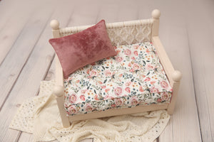 Roses REVERSIBLE 2 Color Mattress/Pillow Set- MADE TO ORDER