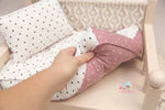 MADE TO ORDER- REVERSIBLE 2 Color Valentine Hearts - NB Mattress