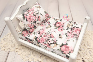MADE TO ORDER- REVERSIBLE 2 Color- Carnations & Cream - NB Mattress