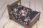 Made to Order REVERSIBLE 2 Color Denim Floral- NB Mattress