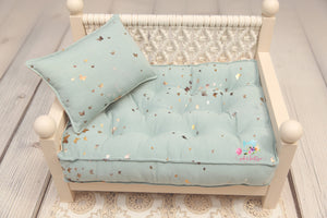 MADE TO ORDER- REVERSIBLE 2 Color Gold BUTTERFLY NB PILLOW