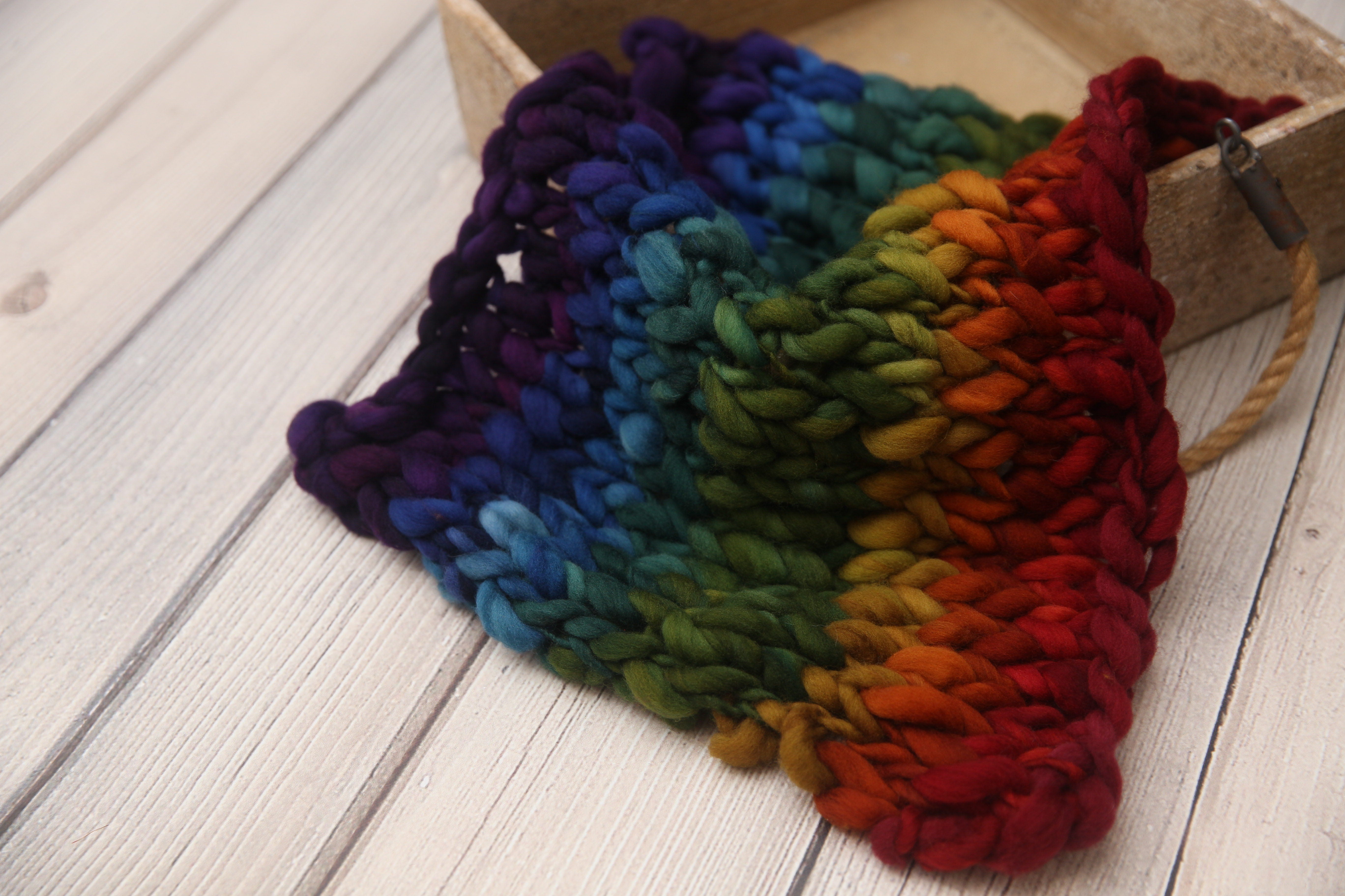 Knit Layer- Dark Rainbow- READY TO SHIP