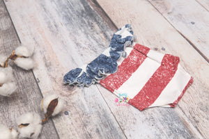 The Patriot Flutter- Newborn or Sitter- MADE TO ORDER