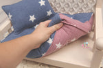 MADE TO ORDER- REVERSIBLE 2 Color Boy/Girl Stars- NB Mattress