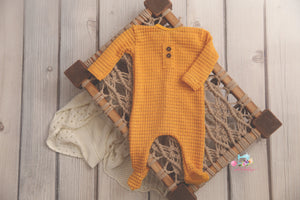 *NEW DESIGN* Chunky Waffle Footie Jammies (COLOR SET 2)- Newborn or Sitter (6-9m)- MADE TO ORDER
