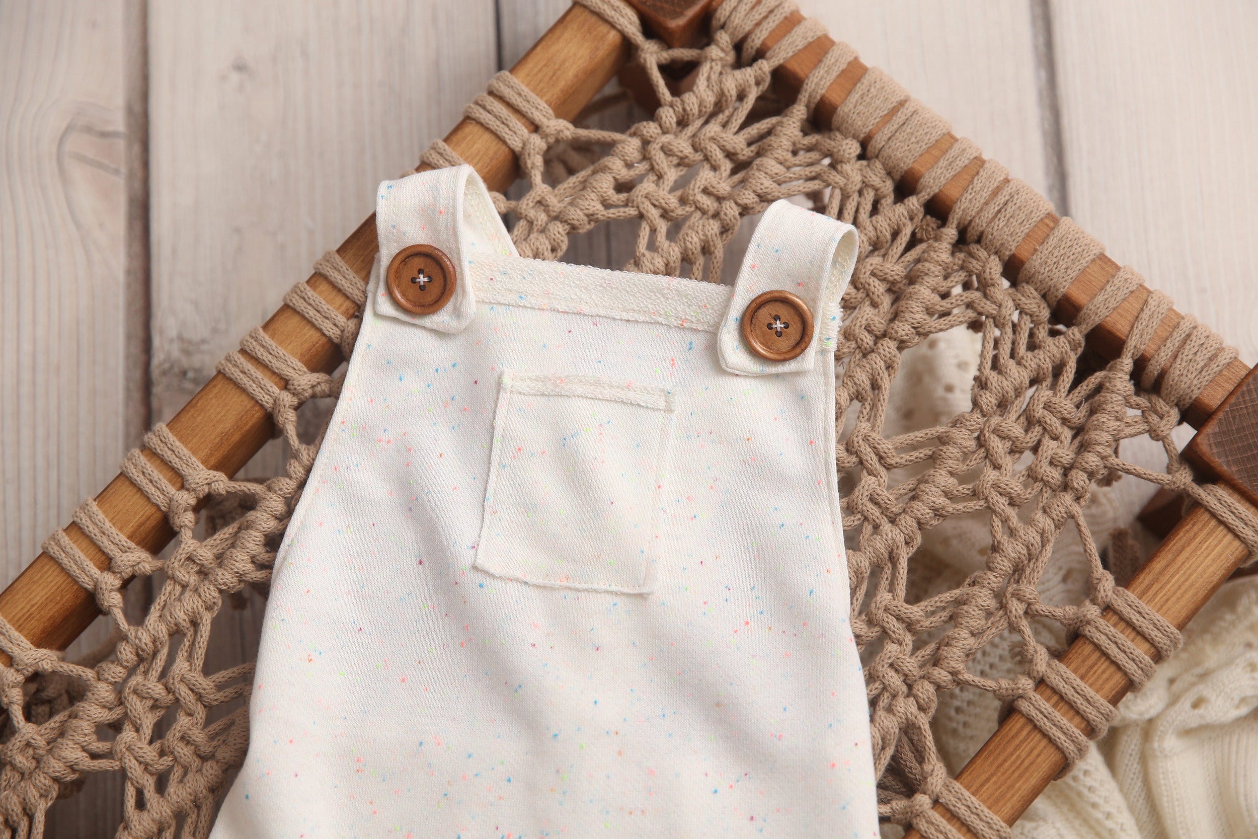 Speckled Confetti Graham Suspenders-Sitter Size- MADE TO ORDER