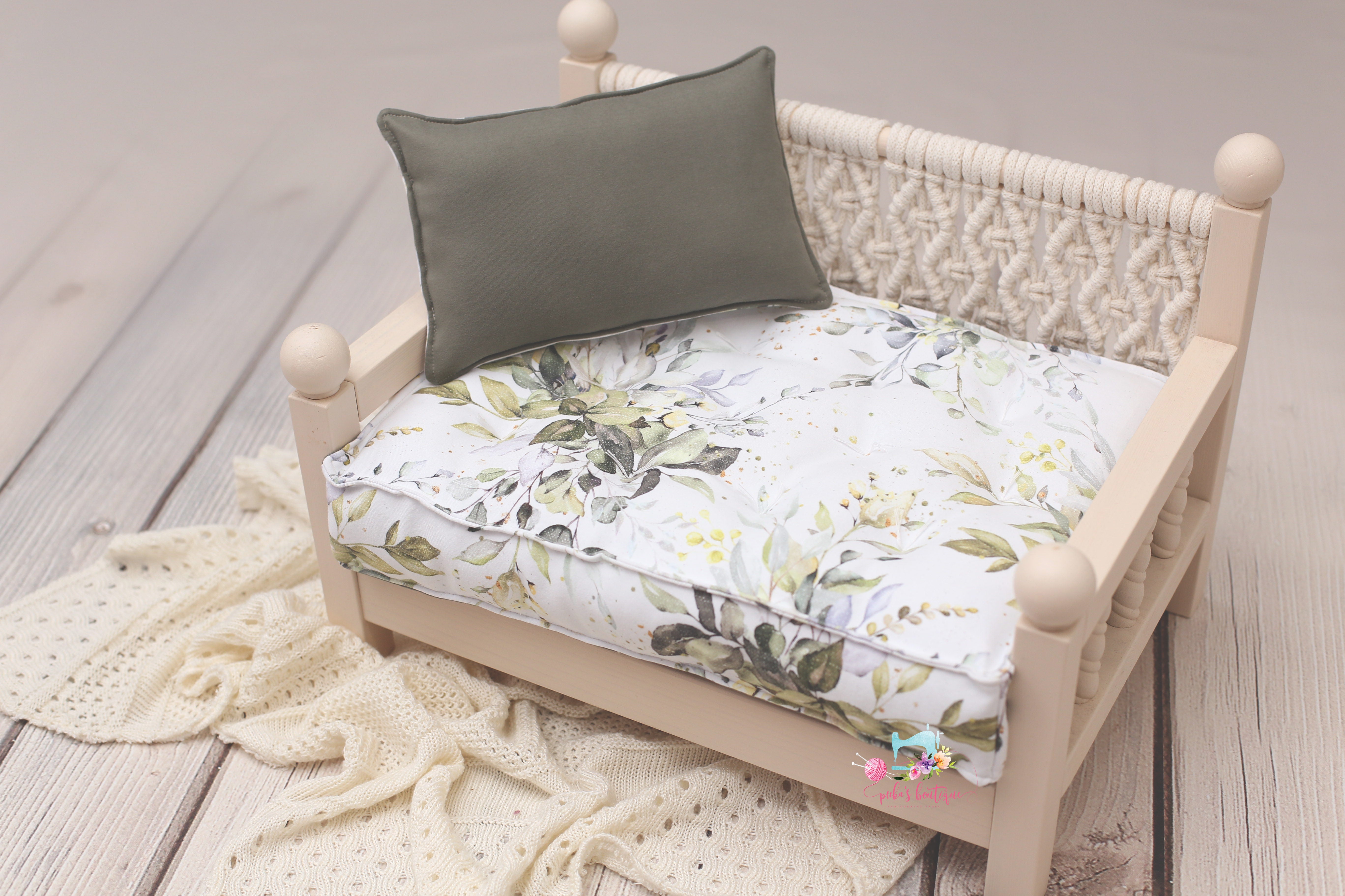 Made to Order REVERSIBLE 2 Color IVY Floral- NB Mattress