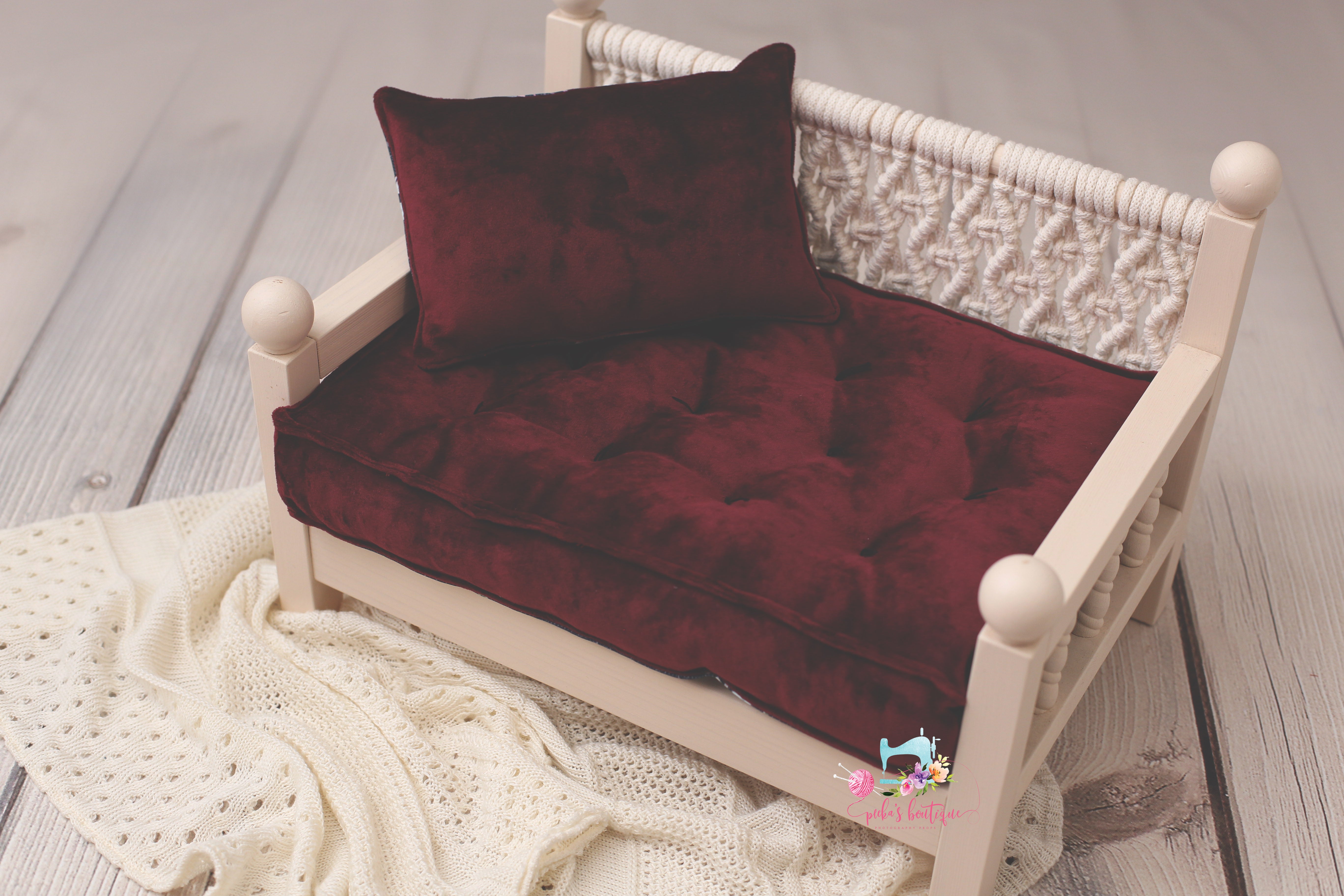 Made to Order REVERSIBLE 2 Color Cranberry Christmas Bouquet- NB Mattress