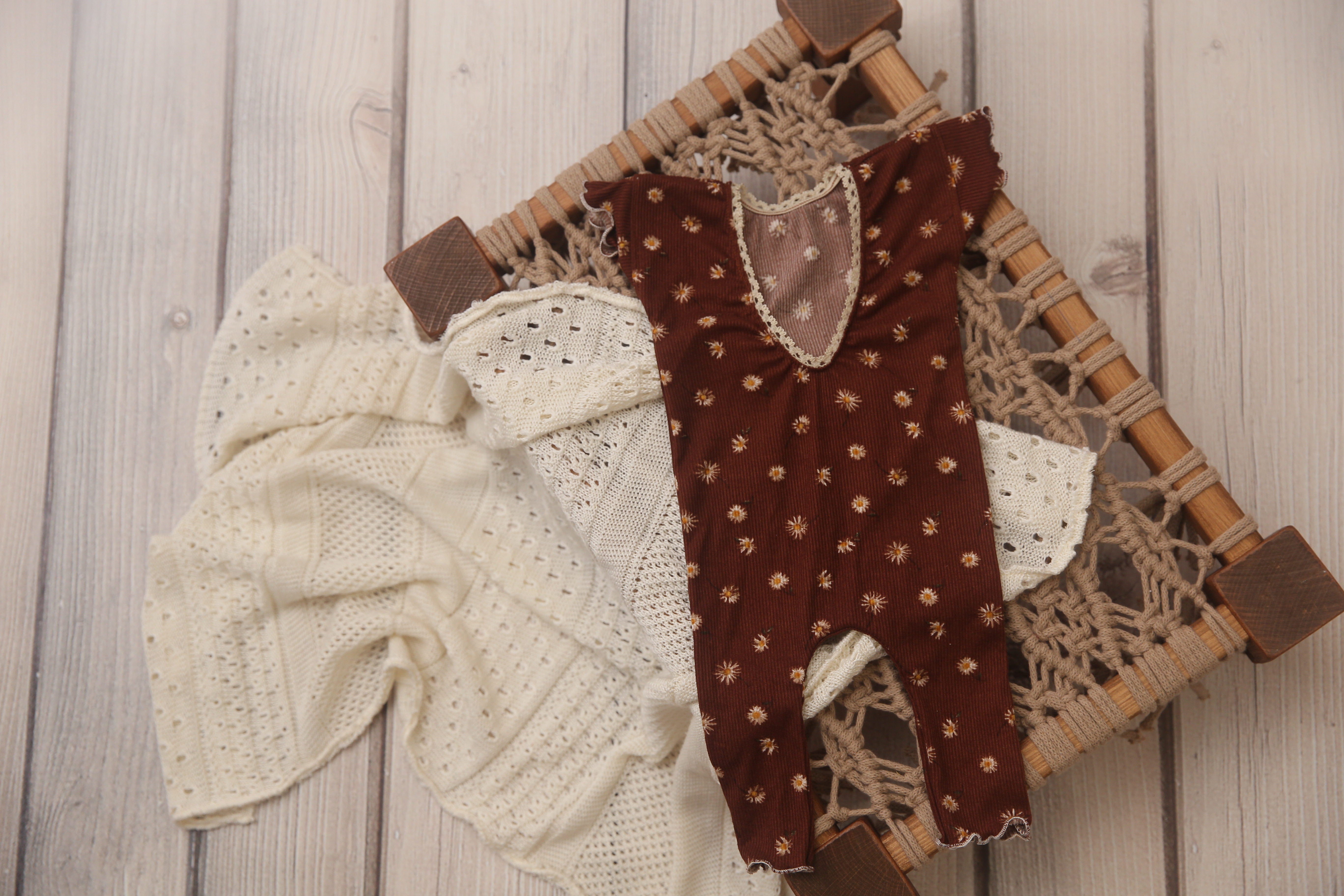 Newborn Madelyn Romper- Sunflowers- MADE TO ORDER