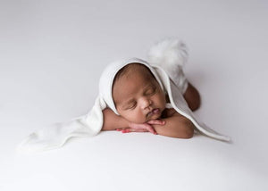 Newborn Corduroy Bunny Bunnies Bonnet and/or Bloomers- Ivory- MADE TO ORDER