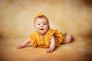 Kinsley Newborn or Sitter (6-12 OR 12-18 Month) Rainbow- Sunshine Outfit- MADE TO ORDER