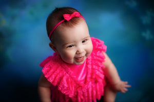 SOLD OUT- MESSAGE TO ORDER Kinsley Newborn or Sitter (6-12 Month) Hot Pink Outfit- MADE TO ORDER