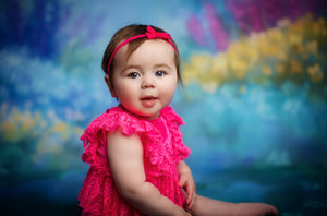 SOLD OUT- MESSAGE TO ORDER Kinsley Newborn or Sitter (6-12 Month) Hot Pink Outfit- MADE TO ORDER