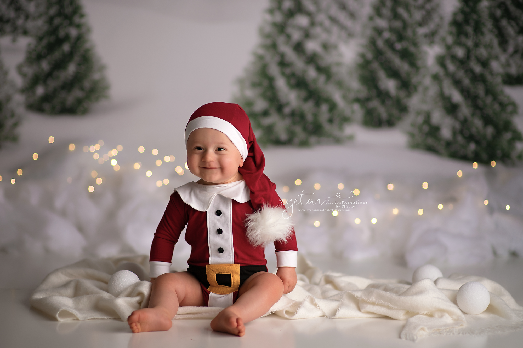 MADE TO ORDER- Christmas Santa Suit- Sitter Size